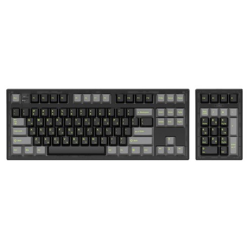 COX 옴니키원솔루션 3MODE 기계식 유무선 텐키리스 키보드 + 숫자패드 키보드 세트, Translucent Black, CFL87+21, 독자규격 스위치