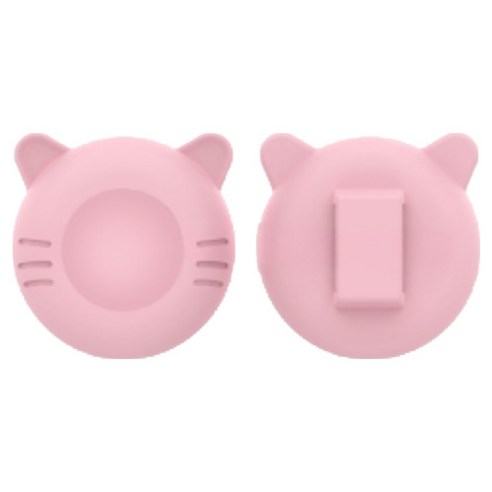 KODACHIEF 반려동물 에어태그 고양이 케이스, 캣 핑크, 2개