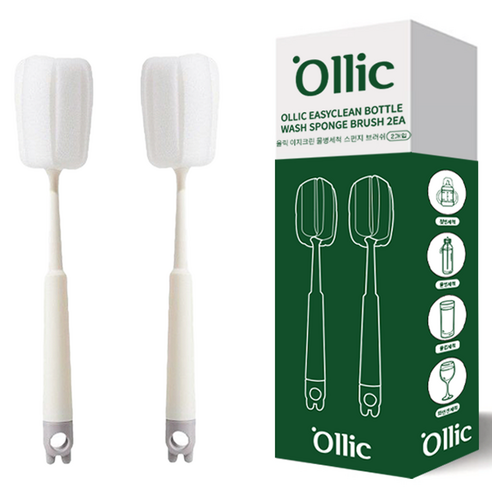 올릭 이지크린 물병세척 스펀지 브러쉬 2p 실사용 후기 | 효과 있을까? 썸네일