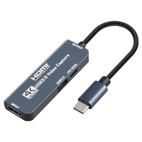 컴스 USB 30 5Gbps PD 100W C타입 HDMI 캡쳐보드, OU169