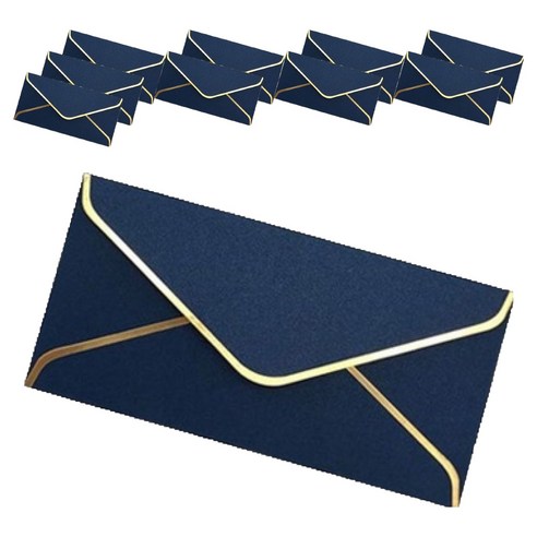 윰스 고급 용돈 상품권 선물 편지봉투 220 x 110 mm, 네이비, 10개