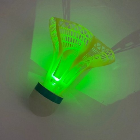라두나 공기저항 LED 야광 셔틀콕, 그린, 1개입, 5개