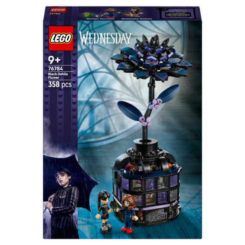 레고 웬즈데이 검은 달리아 꽃 레고 세트 76784, 1개