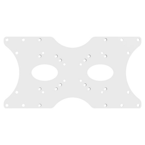 더함 TV 모니터 스탠드 VESA 확장 브라켓 화이트 400 x 200 mm, 1개, MSV42-251L-W