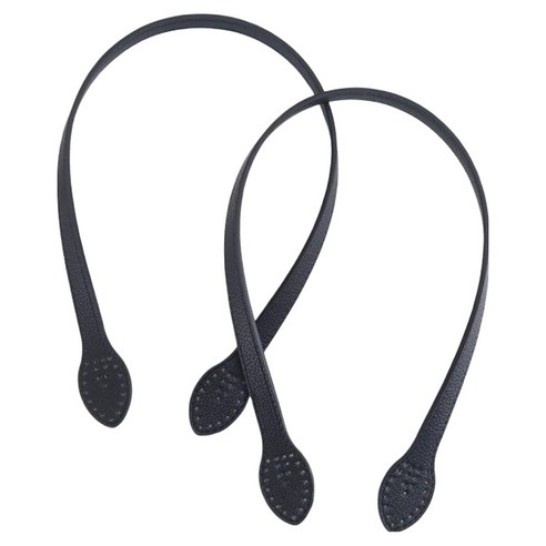 코히모 숄더백 토트백 스티치 가방 DIY 가죽핸들 60cm 5W0478, 2개, 블랙