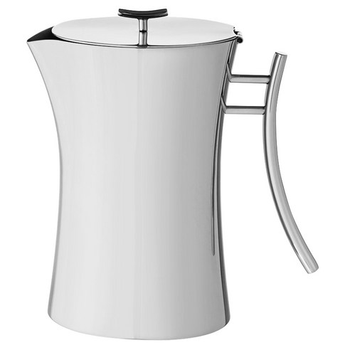 삼보넷 뱀부 스테인리스 스틸 커피 티팟, 실버, 1600ml, 1개