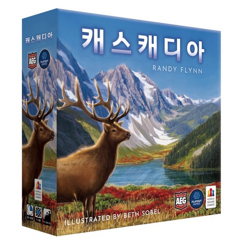 보드게임몰 캐스캐디아 보드게임, 1개, 혼합색상