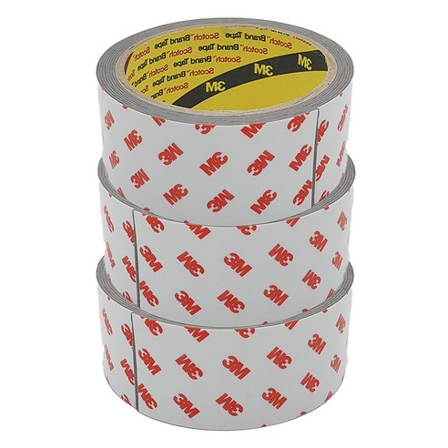 쓰리엠 아크릴 폼 그레이 양면테이프 40mm x 2m, 3개