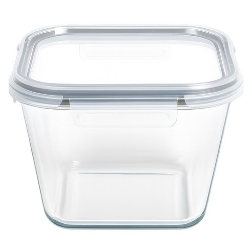 발룬피니 내열강화유리 김치 밀폐용기, 2L, 1개