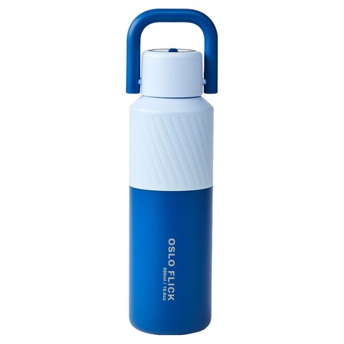 오슬로 플릭 텀블러, 스카이블루 + 네이비, 580ml, 1개