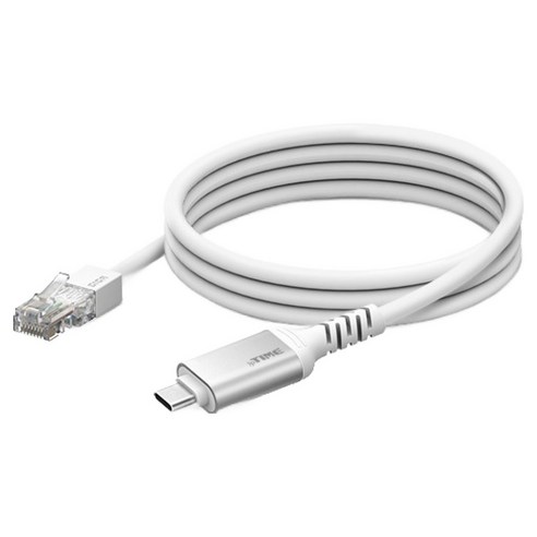 ipTIME UC2LAN Type C to RJ45 랜케이블, 실버, 1개, 2m