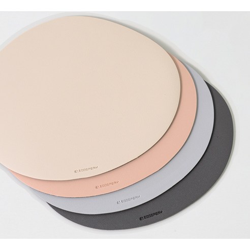 구스페리 논슬립 라운드 가죽 마우스 패드 개봉기 | 실사용 후기 - 상품 이미지 4