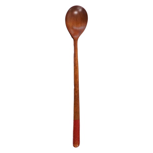 칠몽 국내산 금수강산 옻칠 나무 숟가락 24cm, 다홍, 1개, 단품