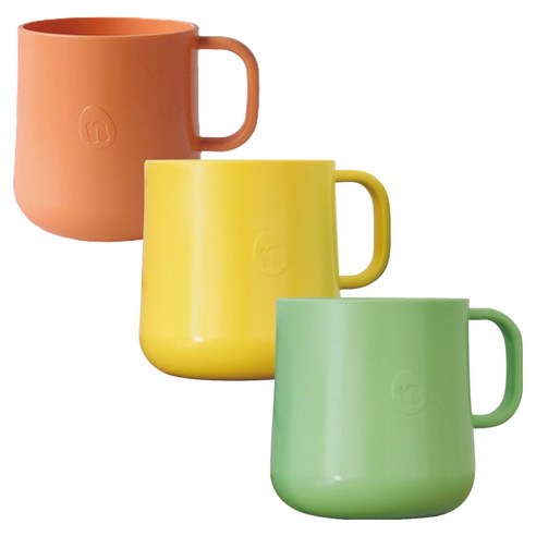 네스틱 유아용 컵 3종 세트 피치퍼즈, 레몬옐로우, 올리브그린 × 200ml × 1세트, 피치퍼즈, 레몬옐로우, 올리브그린 × 200ml × 1세트 섬네일