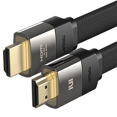 아트뮤 ULTRA HIGH SPEED HDMI 2.1 인증 케이블 FLAT 블랙 3m 1개