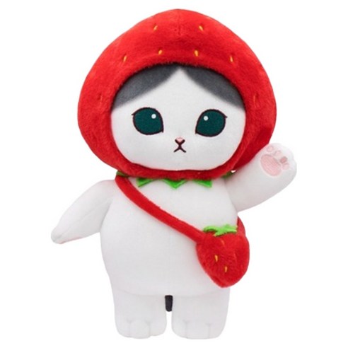 모후샌드 과일 코스튬 중형 인형, 딸기, 1개, 28cm