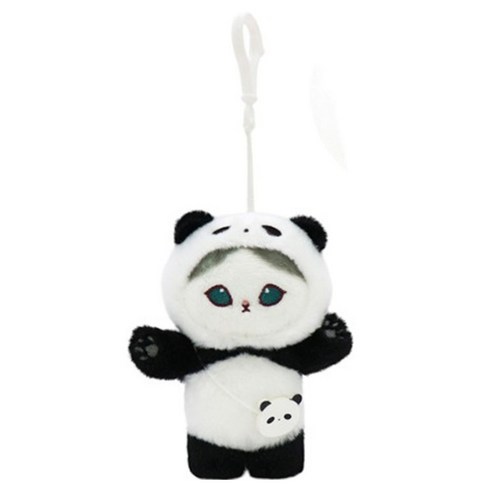 모후샌드 동물 코스튬 인형 키링, 9cm, 판다, 1개
