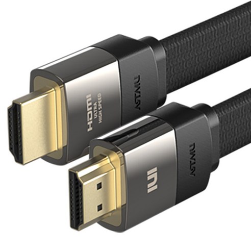 아트뮤 ULTRA HIGH SPEED HDMI 2.1 인증 케이블 FLAT 블랙 1m 1개