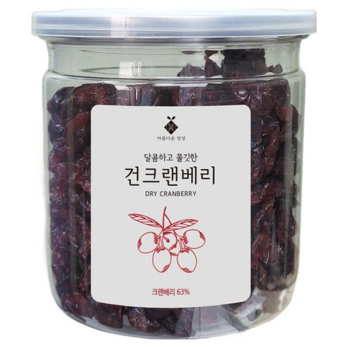 아름다운정성 말린 건조 건크랜베리, 1개, 200g
