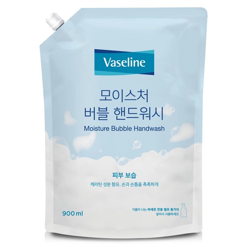 애경바세린 모이스처 버블 핸드워시, 900ml, 1개