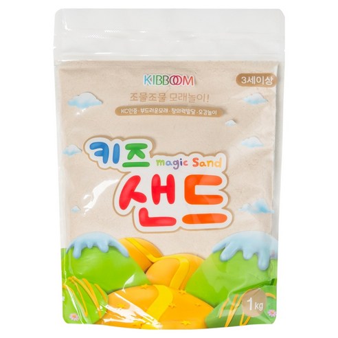 키즈 샌드 모래놀이, 화이트, 1kg, 1개