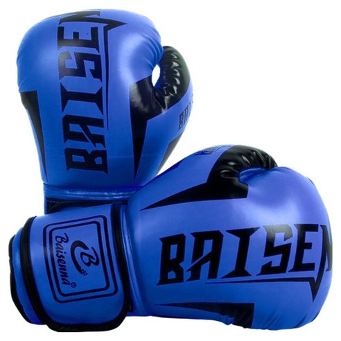 BAISENNA 컴팩트 mma 종합격투기 복싱 글러브 양손착용 세트, 03 블루, 1세트