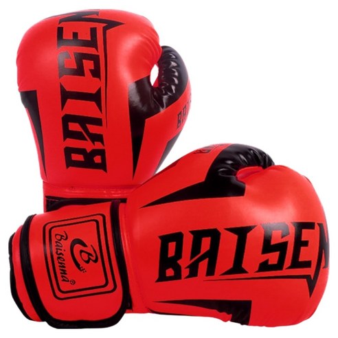 BAISENNA 컴팩트 mma 종합격투기 복싱 글러브 양손착용 세트, 02 레드, 1세트
