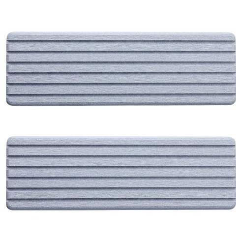 뉴앤룩 초대형 규조토 트레이 10 x 31 cm, 그레이, 2개