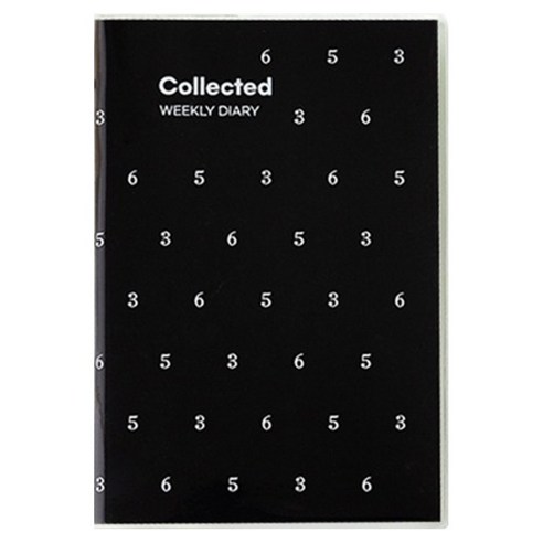 로마네 콜렉티드 PVC 다이어리 위클리 만년형, 365 블랙, 1개