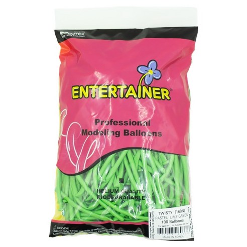 네오텍스 요술풍선 100p 160N, 파스텔라임그린, 1개