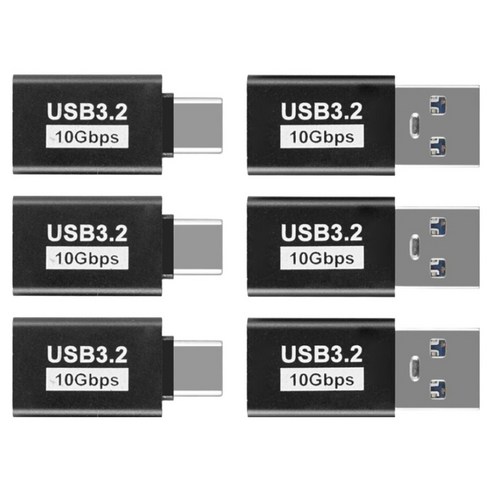 컴스 C타입 젠더 USB 3.2 10Gbps 3p + 3p 세트, JA435, 1세트
