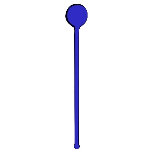 홈카페 라운드 머들러 롱스푼, 블루, 1개
