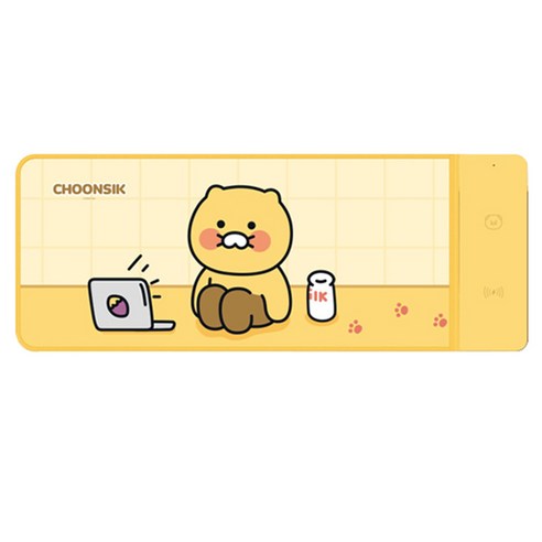 카카오프렌즈 CS 무선충전 장패드, 1개, 옐로우