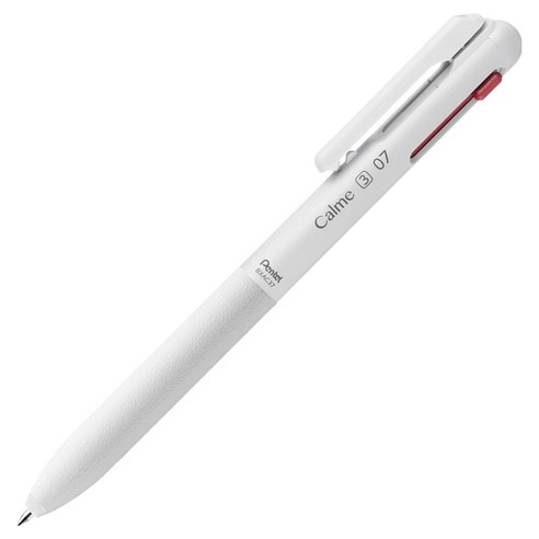 펜텔 카르므 3색 볼펜 0.7mm BXAC37W, 그레이쉬화이트, 1개