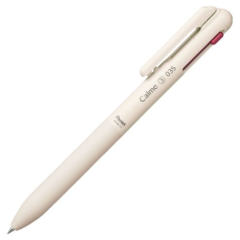 펜텔 카르므 3색 볼펜 0.35mm BXAC33H, 베이지, 1개