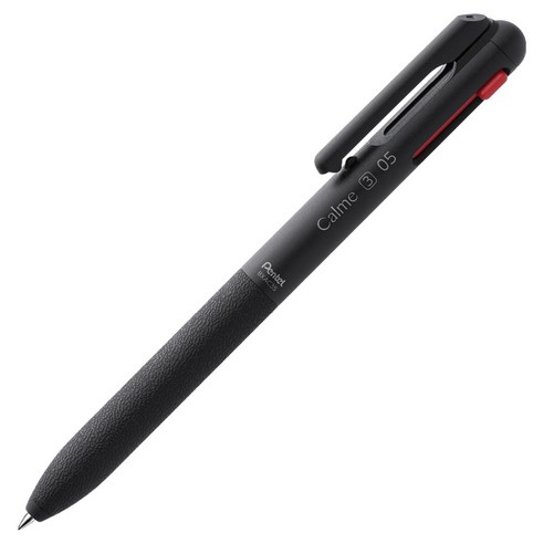 펜텔 카르므 3색 볼펜 0.5mm BXAC35A, 블랙, 1개