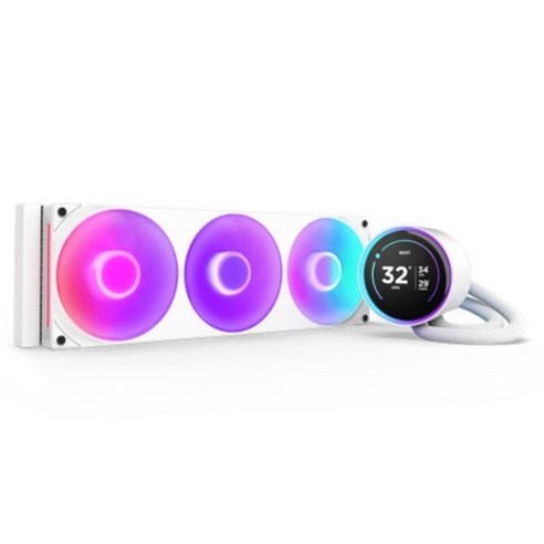 NZXT CPU쿨러 NZXT KRAKEN ELITE V2 360 RGB, 화이트, 1개