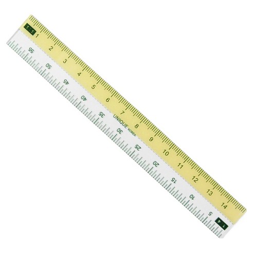 유니크 프리미엄 컬러 그레이딩자 15cm CG-001, 1개, 옐로우