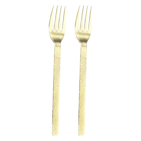 보겐 국내생산 해머글로우 커트러리 디너포크, 골드, 2개