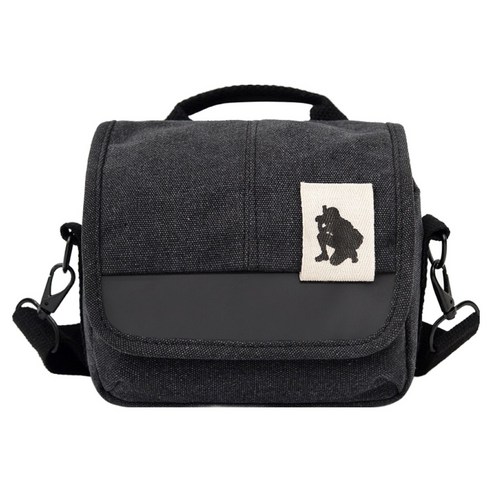 웰롯 휴대용 가벼운 카메라 숄더백 가방 18 x 10 x 15 cm, 블랙, 1개