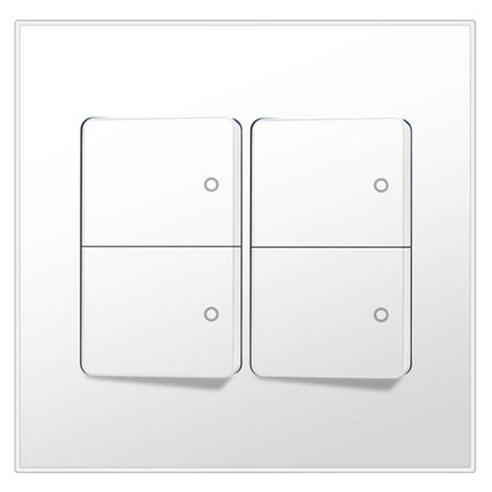 보에담 스위치 4구 2개용 점프선 내장 스노우화이트, 1개