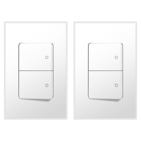 보에담 스위치 2구 1로 점프선 내장 스노우화이트, 2개