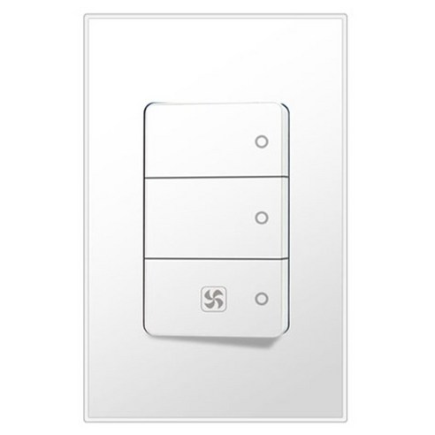 보에담 스위치 3구 환풍기 FAN 점프선 내장 스노우화이트, 1개