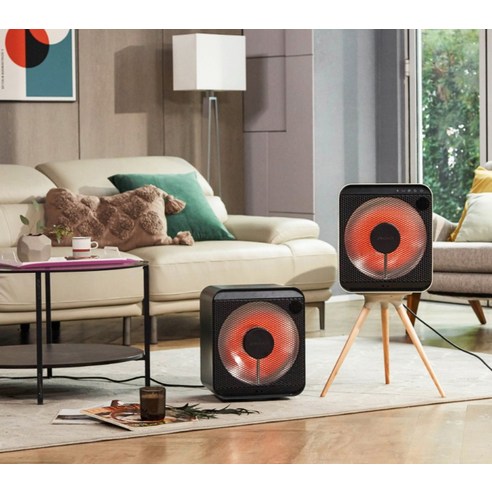 신일 에코 큐브히터 모델명과 전체 구성품 이미지, 배송 상태 확인용