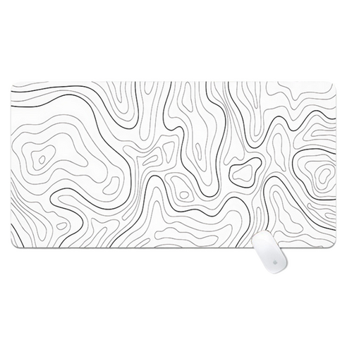 쇼핑닥터 게임용 사무용 마우스 장패드 800 x 300 x 2 mm, 라인스트라이프화이트, 1개