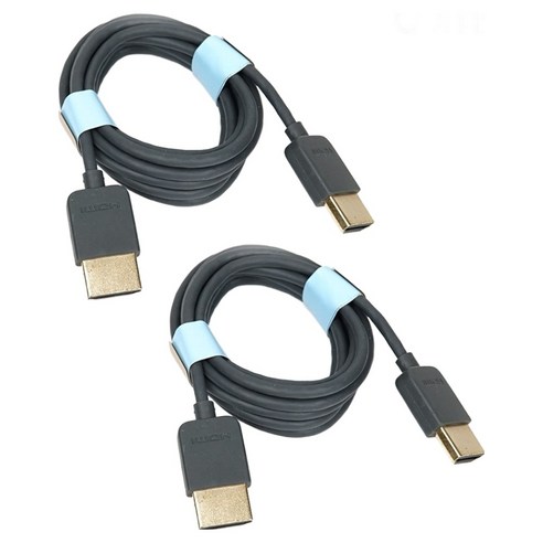 컴스 HDMI 4K2K@60Hz UHD 초슬림 케이블 1.5m, 2개, CP015