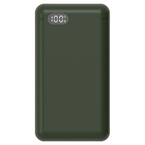 리큐엠 고속충전 보조배터리 20000mAh, QP2000C, 그린