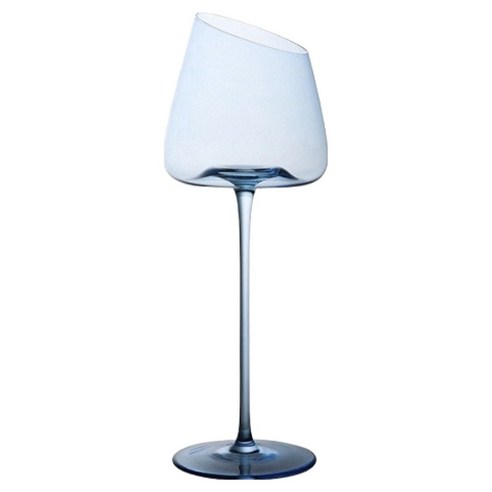 아메리칸로드 아이스블루 홈카페 디자인 와인잔 D타입 HR2182, 1개, 500ml