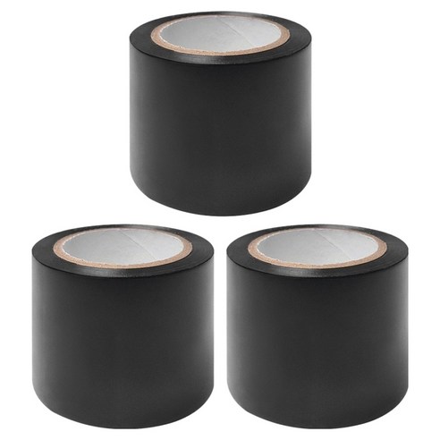 월드크린 넓은 폭 전기 테이프 검정 50mm x 10m, 3개
