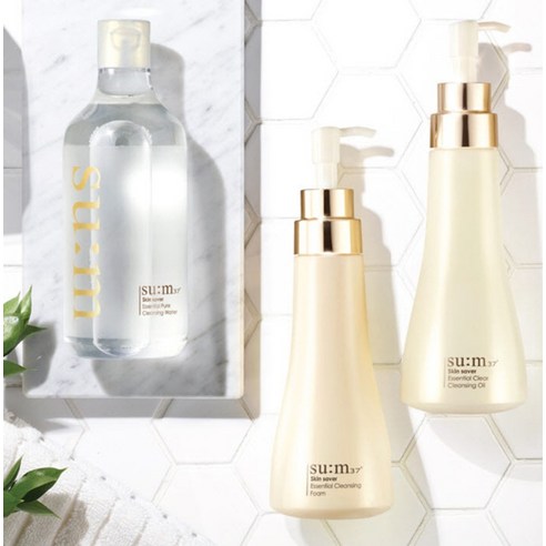 숨37도 스킨세이버 에센셜 퓨어 클렌징 워터 400ml + 클렌징 폼 100ml 이미지 3